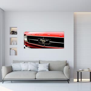 Slika - Detalj crvenog automobila (120x50 cm)