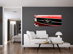Slika - Detalj crvenog automobila (120x50 cm)
