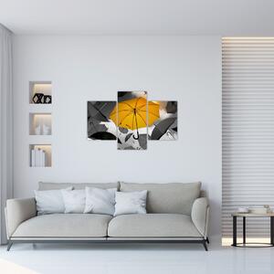 Slika žutog kišobrana (90x60 cm)