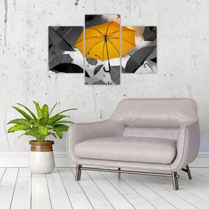 Slika žutog kišobrana (90x60 cm)