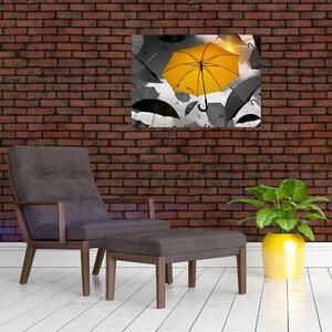 Slika žutog kišobrana (70x50 cm)