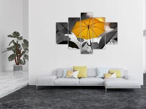 Slika žutog kišobrana (150x105 cm)