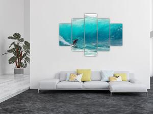 Slika surfera u valovima (150x105 cm)