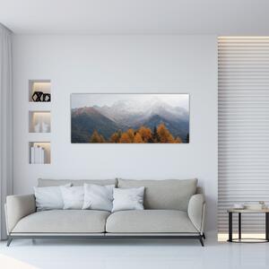 Slika - Pogled na planinske grebene (120x50 cm)