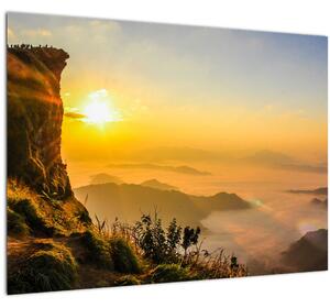 Slika doline u jutarnjoj magli (70x50 cm)