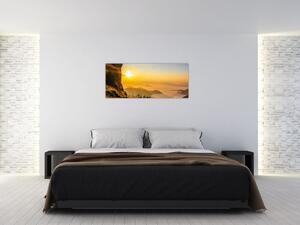 Slika doline u jutarnjoj magli (120x50 cm)