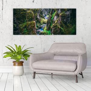Slika - Rijeka u kamenoj dolini (120x50 cm)
