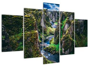 Slika - Rijeka u kamenoj dolini (150x105 cm)