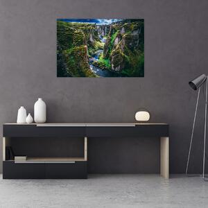 Slika - Rijeka u kamenoj dolini (90x60 cm)