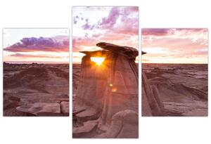 Slika - zalazak sunca u pustinji (90x60 cm)