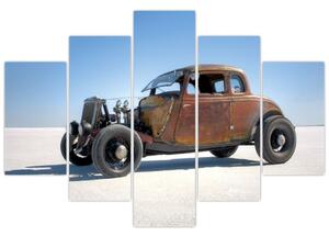 Slika automobila u pustinji (150x105 cm)