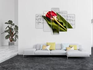 Slika crvenog tulipana (150x105 cm)