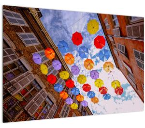 Slika šarenih kišobrana (90x60 cm)