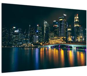 Slika noćnog Singapura (90x60 cm)