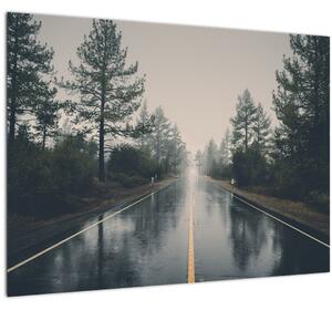 Slika ceste na kiši (70x50 cm)