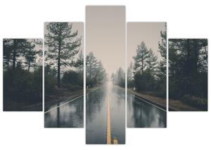 Slika ceste na kiši (150x105 cm)