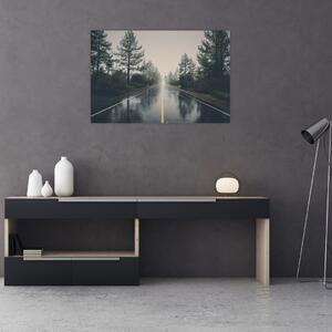 Slika ceste na kiši (90x60 cm)
