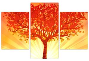 Slika - Drvo obasjano suncem (90x60 cm)