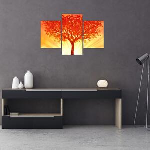 Slika - Drvo obasjano suncem (90x60 cm)