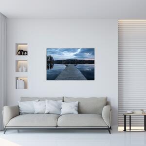 Slika - Molo na jezeru (90x60 cm)