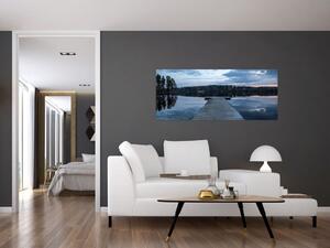 Slika - Molo na jezeru (120x50 cm)