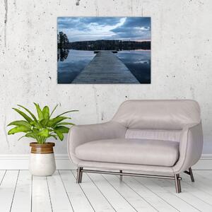 Slika - Molo na jezeru (70x50 cm)