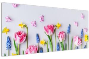 Slika proljetnog cvijeća (120x50 cm)