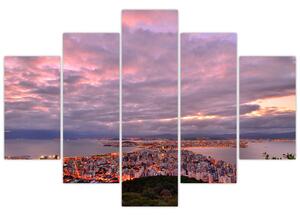 Slika - Sumrak nad gradom (150x105 cm)