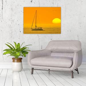 Slika - Čamac usred mora (70x50 cm)
