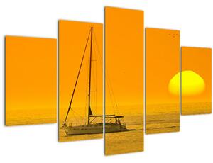 Slika - Čamac usred mora (150x105 cm)