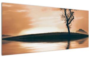 Slika drveta na otoku (120x50 cm)