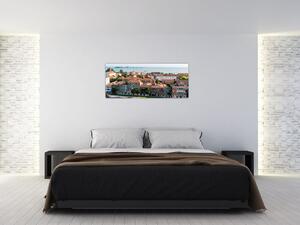 Slika - Zračna snimka grada (120x50 cm)