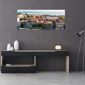 Slika - Zračna snimka grada (120x50 cm)