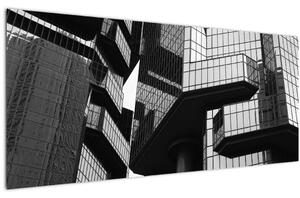 Slika staklenih zgrada (120x50 cm)
