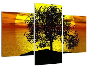 Slika siluete stabla (90x60 cm)