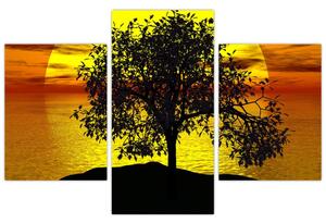 Slika siluete stabla (90x60 cm)