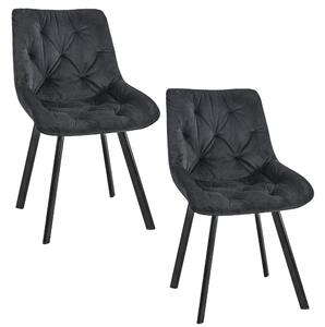 Zondo.hr Set od 2 blagovaonske stolice Cajon (crna). 1117277