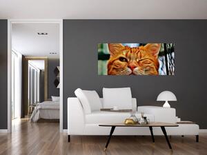 Slika mačke koja namiguje (120x50 cm)