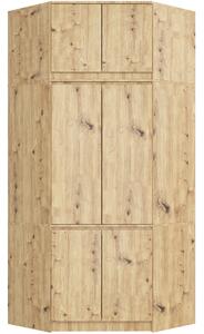 Zondo.hr Kutni ormar za garderobu (sa nadogradnjom) Segregar (hrast craft). Akcija -20%. 1117410