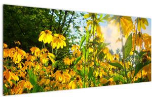 Slika žutog cvijeća (120x50 cm)