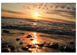 Slika - Zalazak sunca na oceanu (90x60 cm)