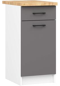 Zondo.hr Donji kuhinjski ormarić Organo S40 (bijela + grafit). Akcija -20%. 1117540