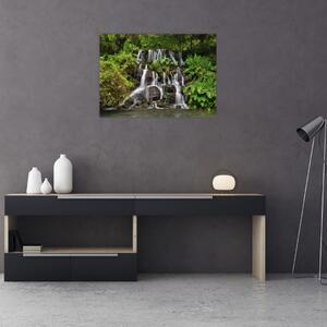 Slika slapa u tropskoj šumi (70x50 cm)