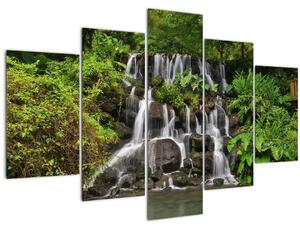 Slika slapa u tropskoj šumi (150x105 cm)
