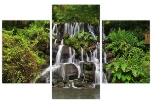 Slika slapa u tropskoj šumi (90x60 cm)