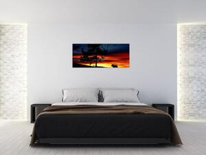 Slika - Silueta vuka (120x50 cm)