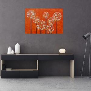 Slika - Narančasta šuma (90x60 cm)