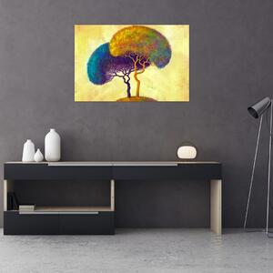 Slika - Drveće na brdu (90x60 cm)