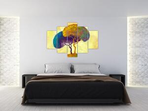 Slika - Drveće na brdu (150x105 cm)