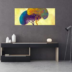 Slika - Drveće na brdu (120x50 cm)